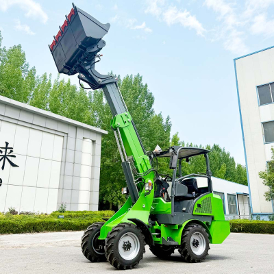 Cargador frontal eléctrico para tractor de jardín