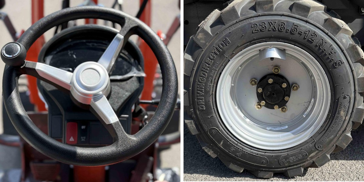 Minicargadora de ruedas eléctrica