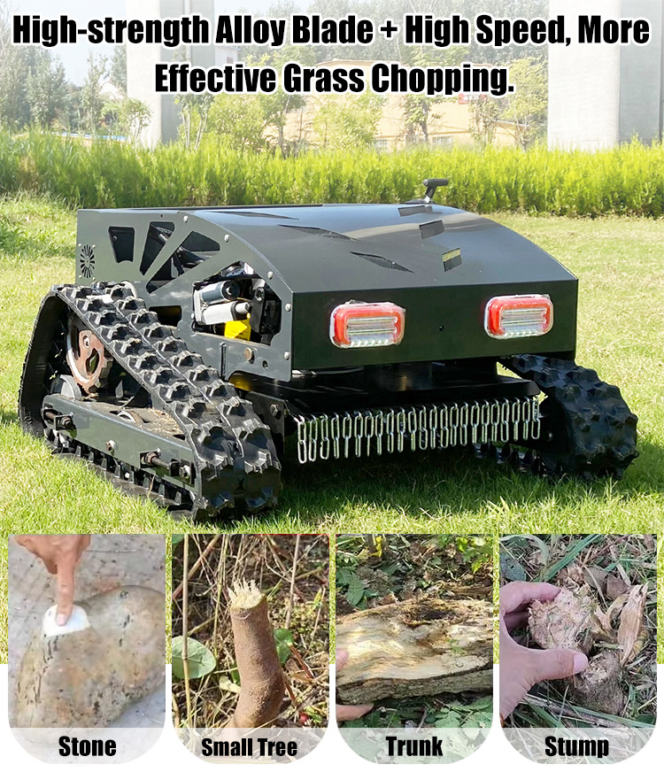Cortacésped sobre orugas