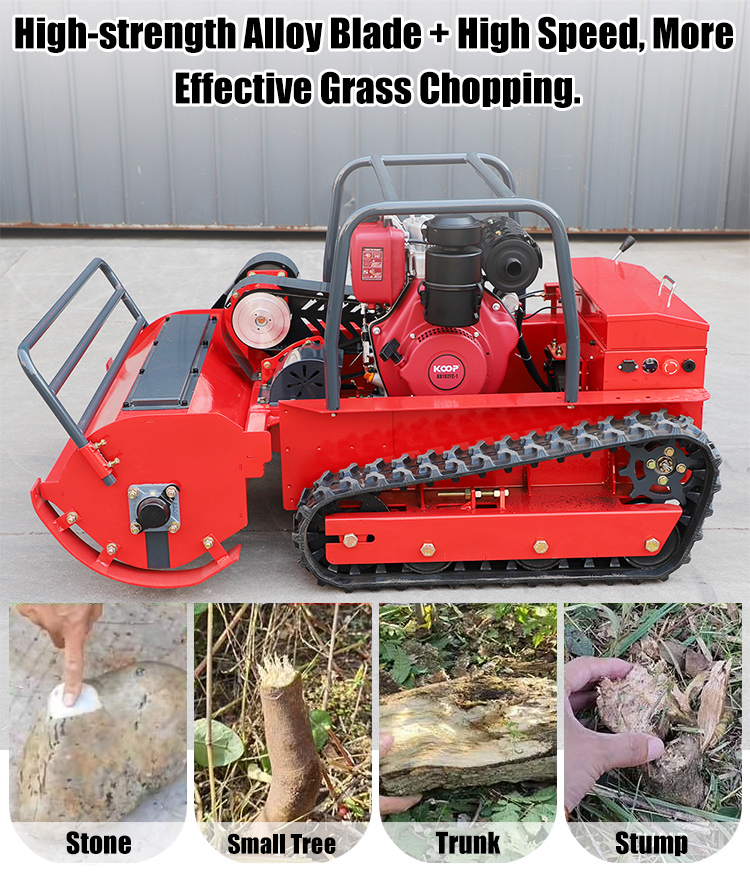 Cortadora de césped con control remoto