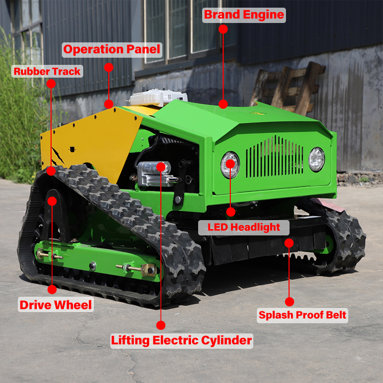 Desbrozadora con control remoto