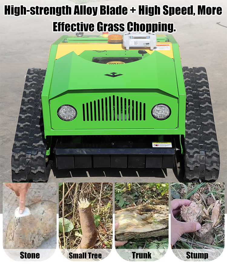 Desbrozadora con control remoto