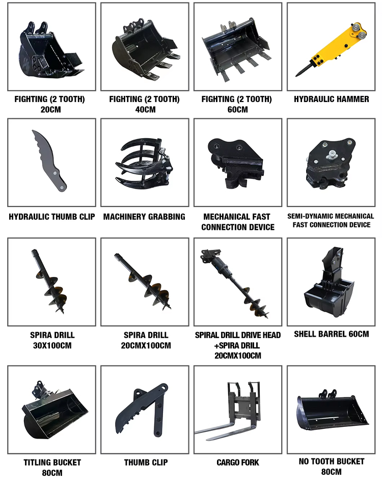 Excavadora de 1,5 toneladas