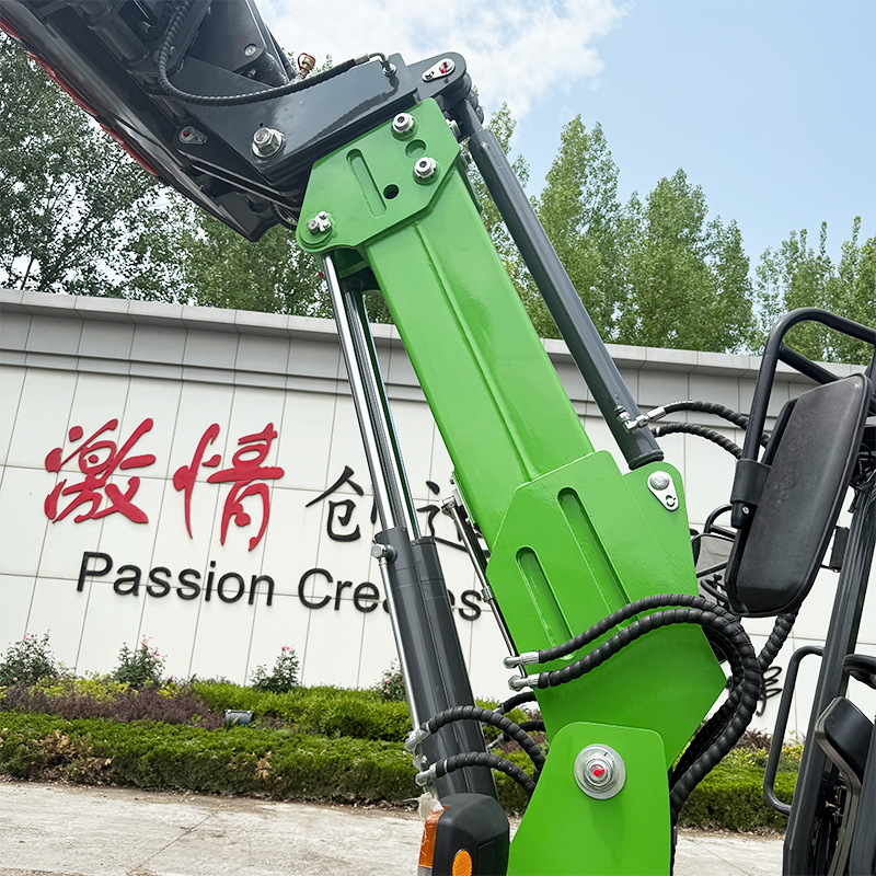 Cargador frontal eléctrico para tractor de jardín