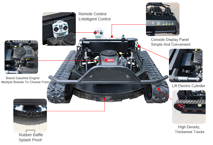 cortacésped con control remoto