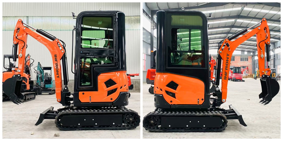 Excavadora en miniatura